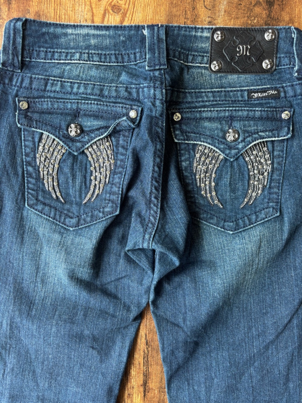 Miss Me Angel Wing Jeans Vintage 29 - Picture 3 of 6